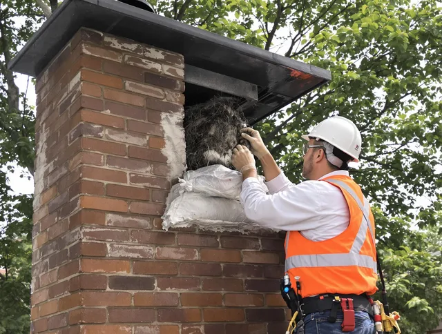 Humane removal of debris and animals by Streetsboro Chimney Sweep in Streetsboro, OH