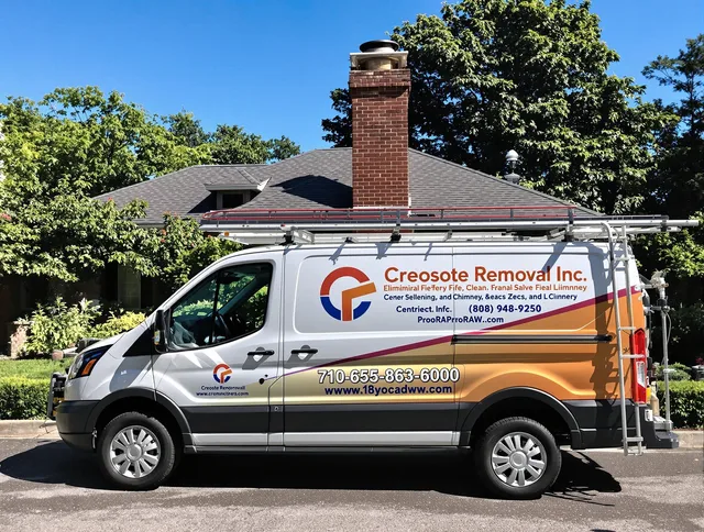 Streetsboro Chimney Sweep technician removing creosote safely in Streetsboro, OH